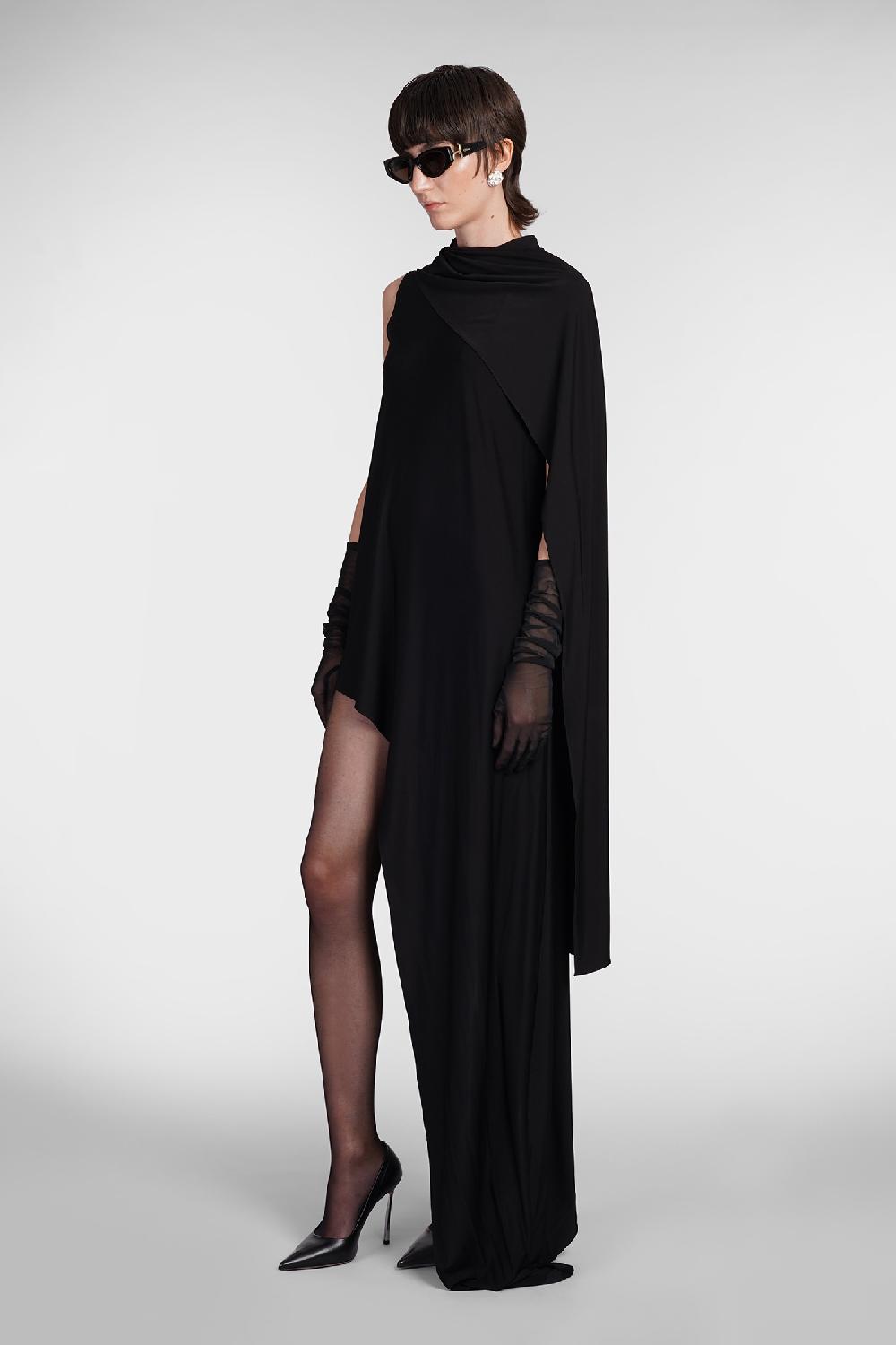 Deliberti Magda Butrym Abito In Viscosa Nera Cod. 406562 - Deliberti The Luxury Shopping