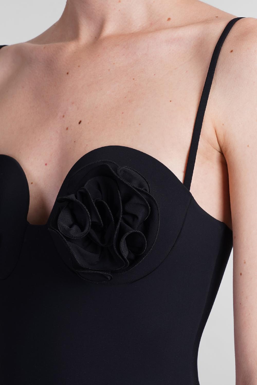 Deliberti Magda Butrym Beachwear In Poliammide Nera Cod. 402676 - Deliberti The Luxury Shopping