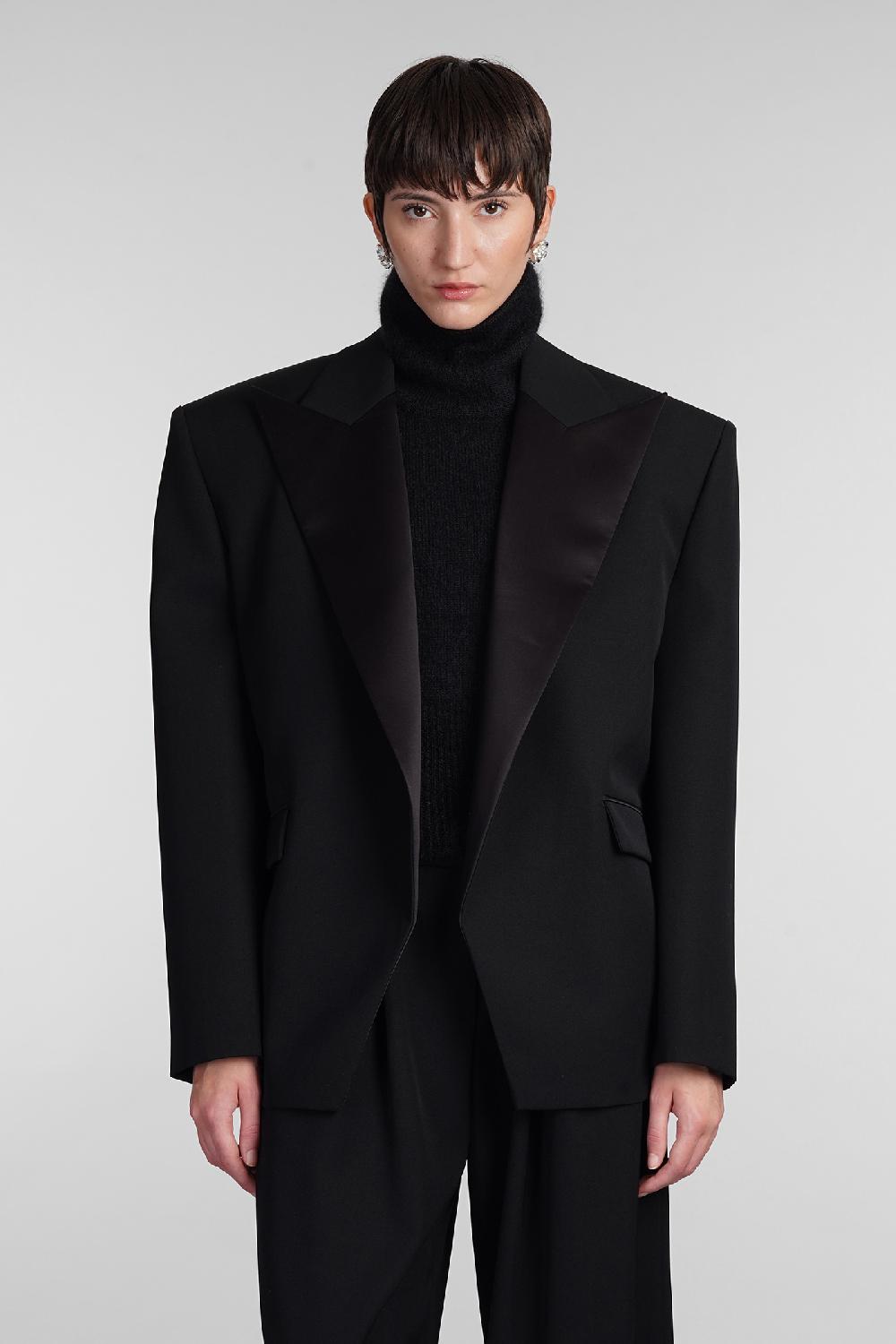 Deliberti Magda Butrym Blazer in lana nera cod. 408061 - Deliberti The Luxury Shopping