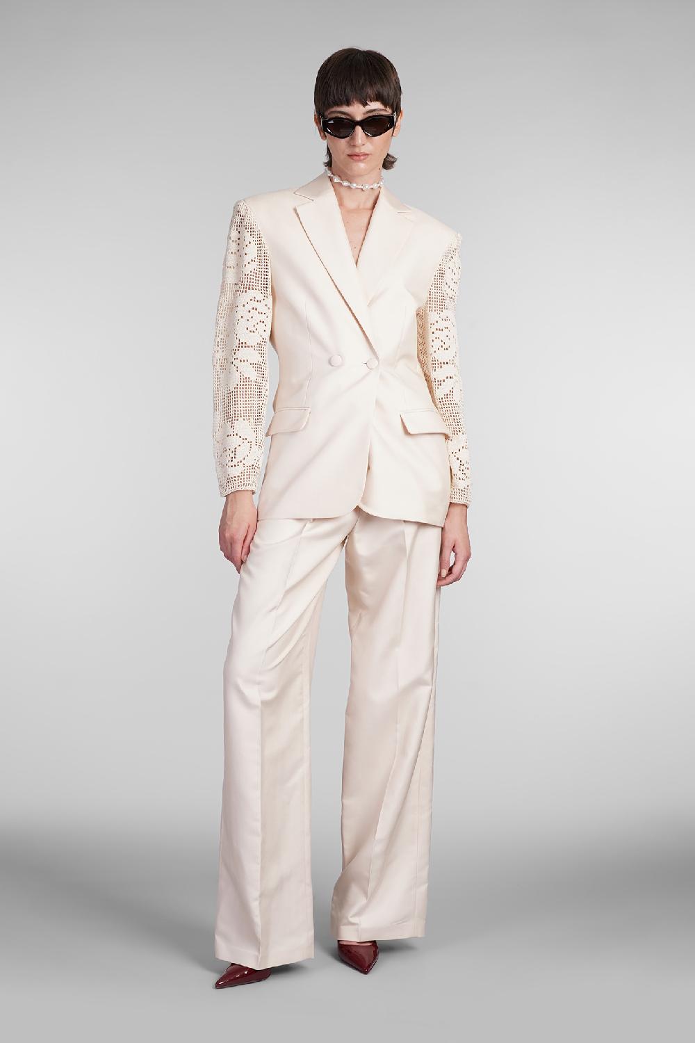 Deliberti Magda Butrym Blazer In Seta Beige Cod. 403006 - Deliberti The Luxury Shopping