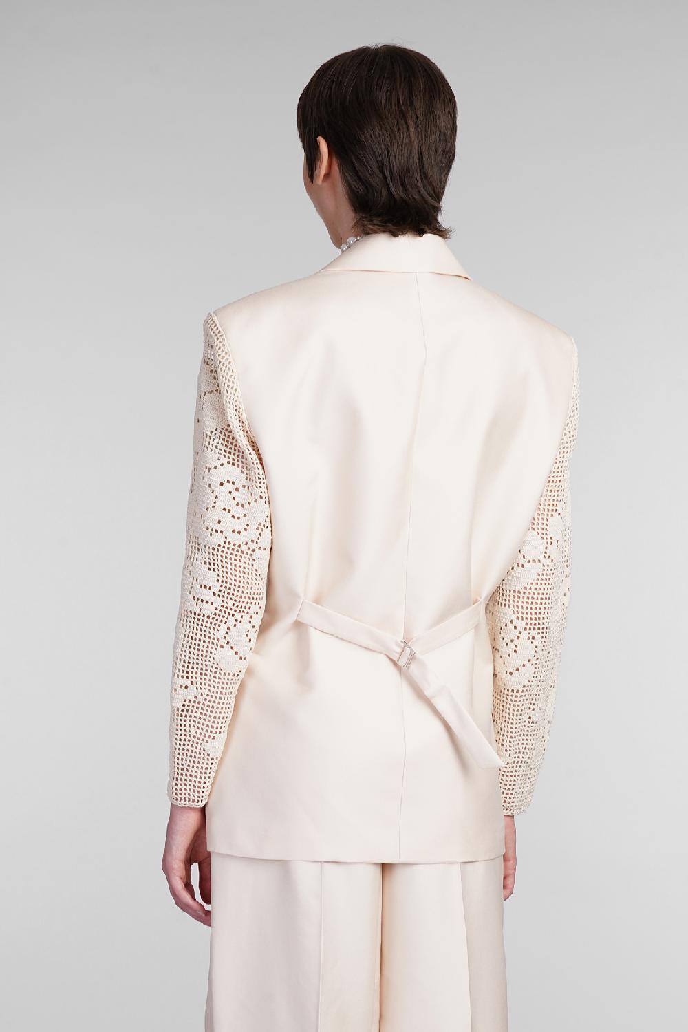 Deliberti Magda Butrym Blazer In Seta Beige Cod. 403006 - Deliberti The Luxury Shopping