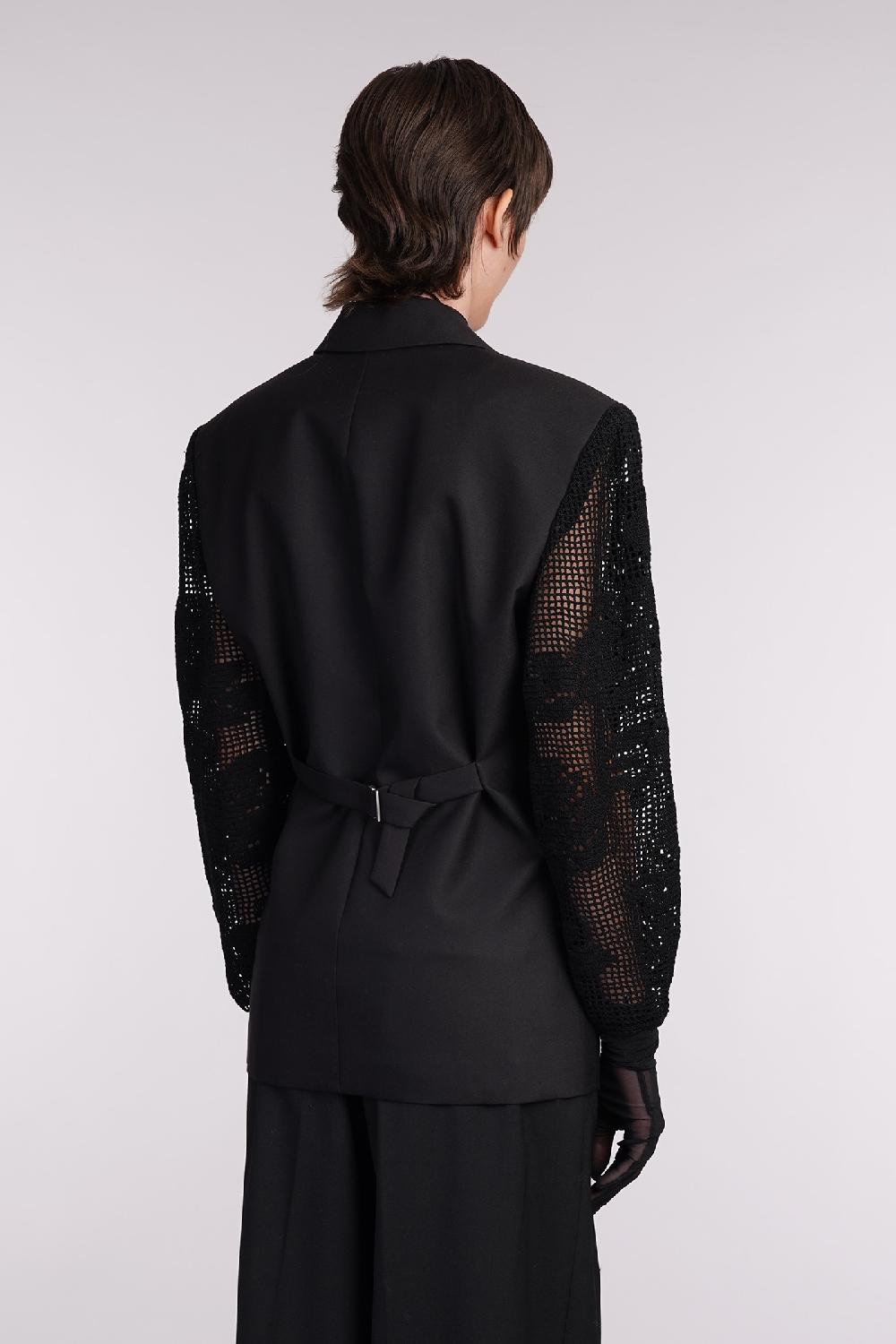 Deliberti Magda Butrym Blazer In Seta Nera Cod. 403693 - Deliberti The Luxury Shopping