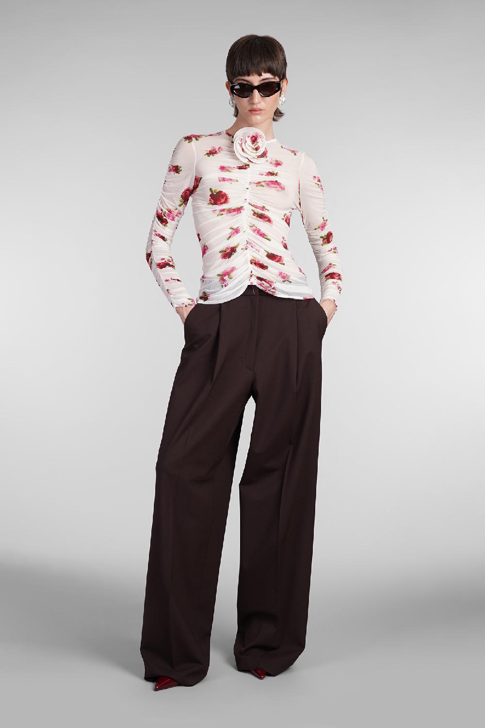 Deliberti Magda Butrym Blusa In Cupro Beige Cod. 403695 - Deliberti The Luxury Shopping