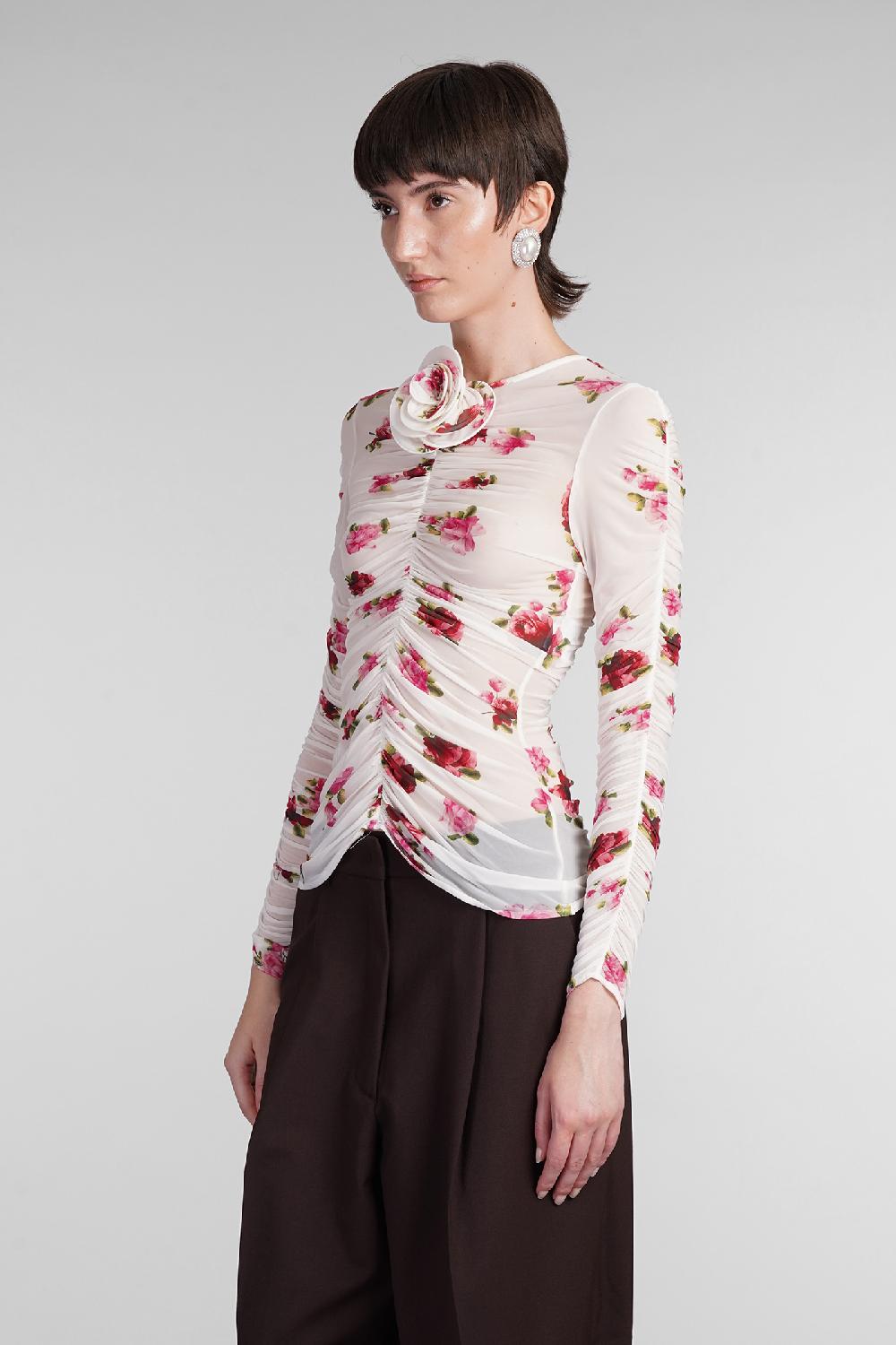 Deliberti Magda Butrym Blusa In Cupro Beige Cod. 403695 - Deliberti The Luxury Shopping