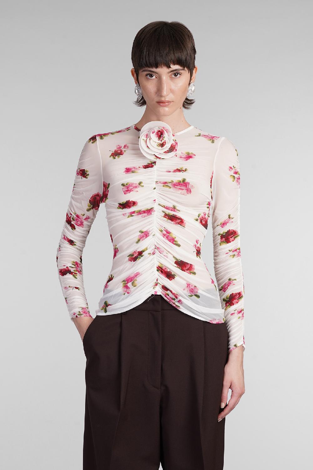 Deliberti Magda Butrym Blusa in cupro beige cod. 403695 - Deliberti The Luxury Shopping