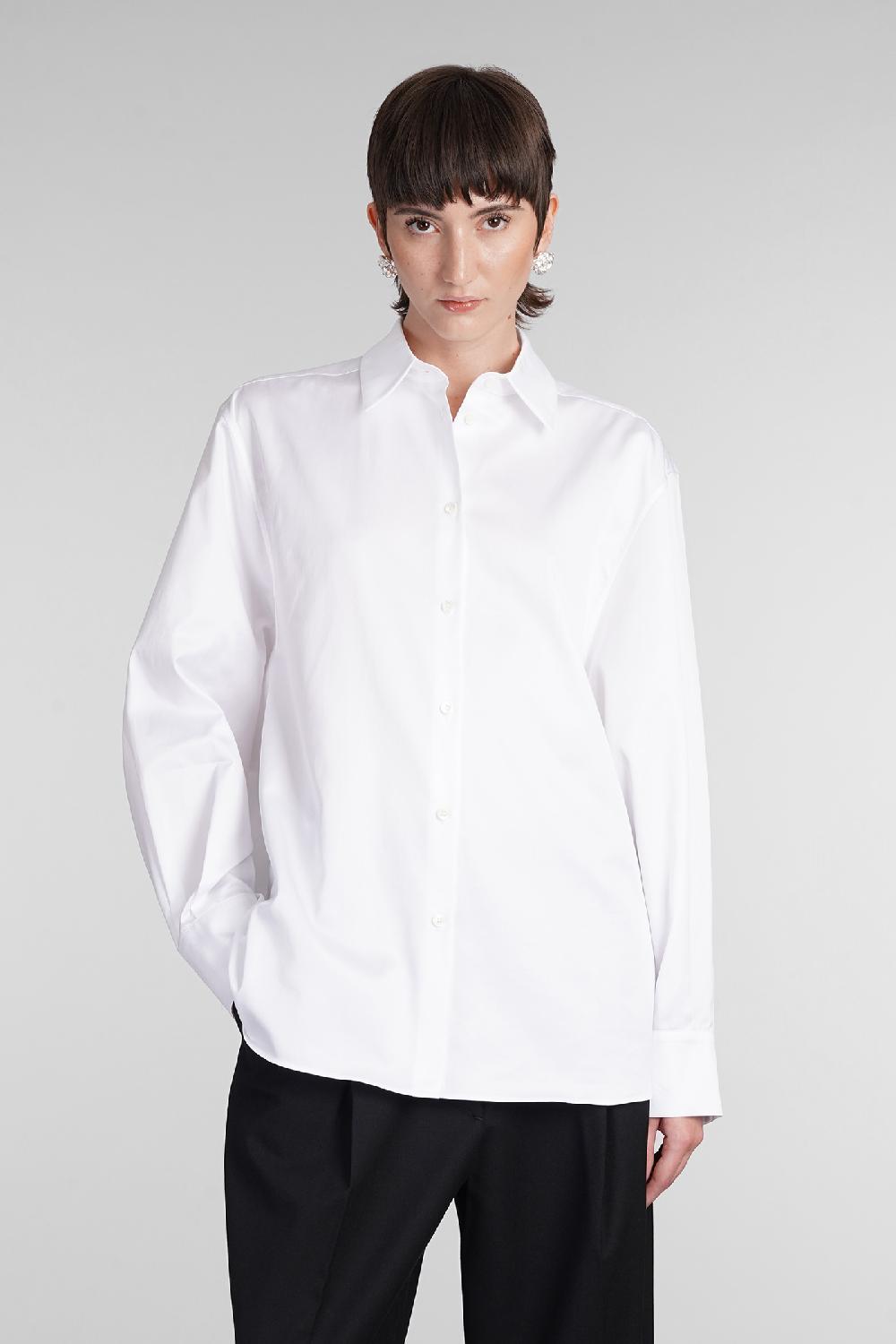 Deliberti Magda Butrym Camicia in cotone bianco cod. 403011 - Deliberti The Luxury Shopping