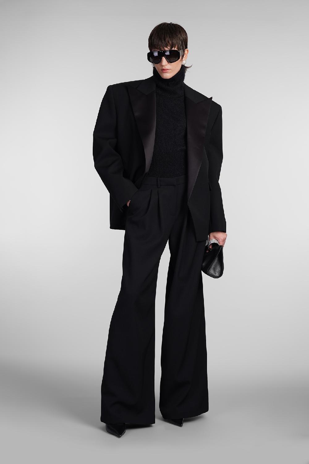 Deliberti Magda Butrym Pantalone In Lana Nera Cod. 408063 - Deliberti The Luxury Shopping