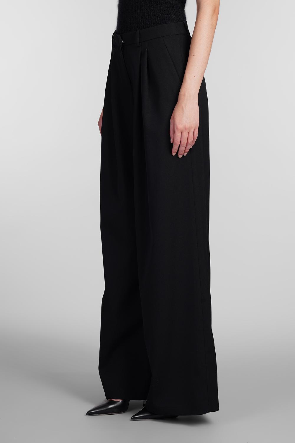 Deliberti Magda Butrym Pantalone In Lana Nera Cod. 408063 - Deliberti The Luxury Shopping