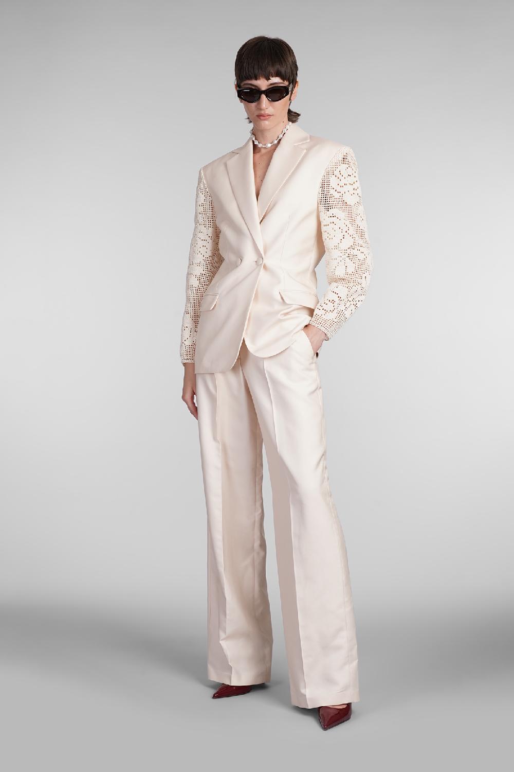 Deliberti Magda Butrym Pantalone In Seta Beige Cod. 404341 - Deliberti The Luxury Shopping