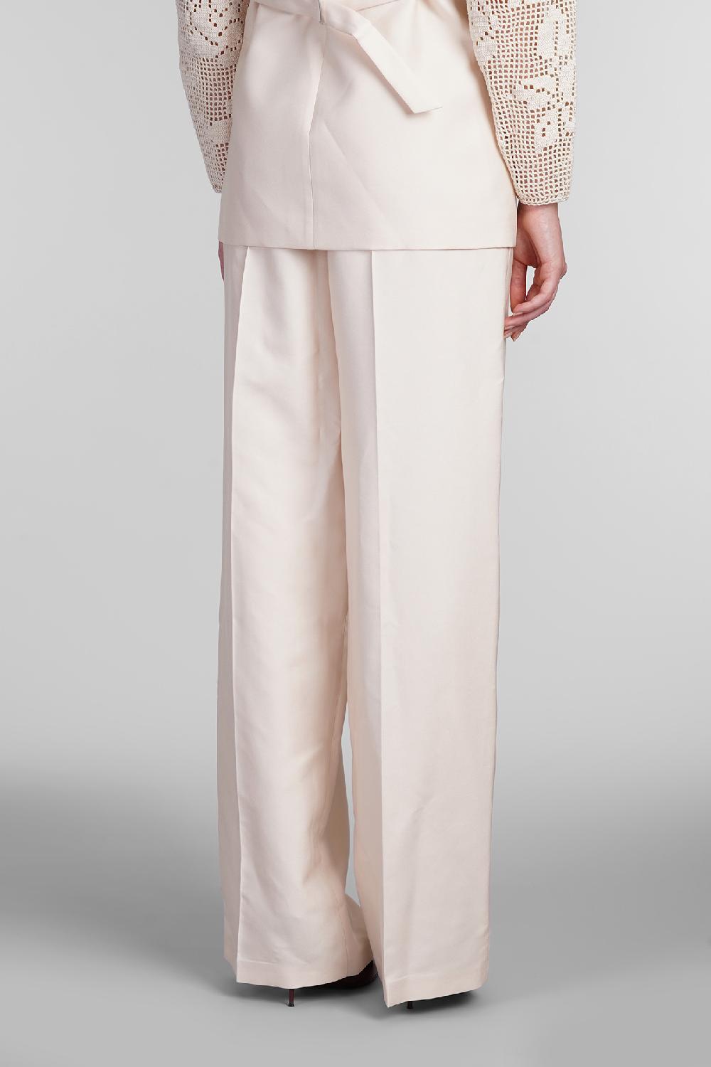 Deliberti Magda Butrym Pantalone In Seta Beige Cod. 404341 - Deliberti The Luxury Shopping