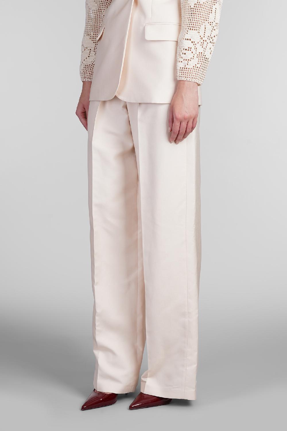 Deliberti Magda Butrym Pantalone In Seta Beige Cod. 404341 - Deliberti The Luxury Shopping