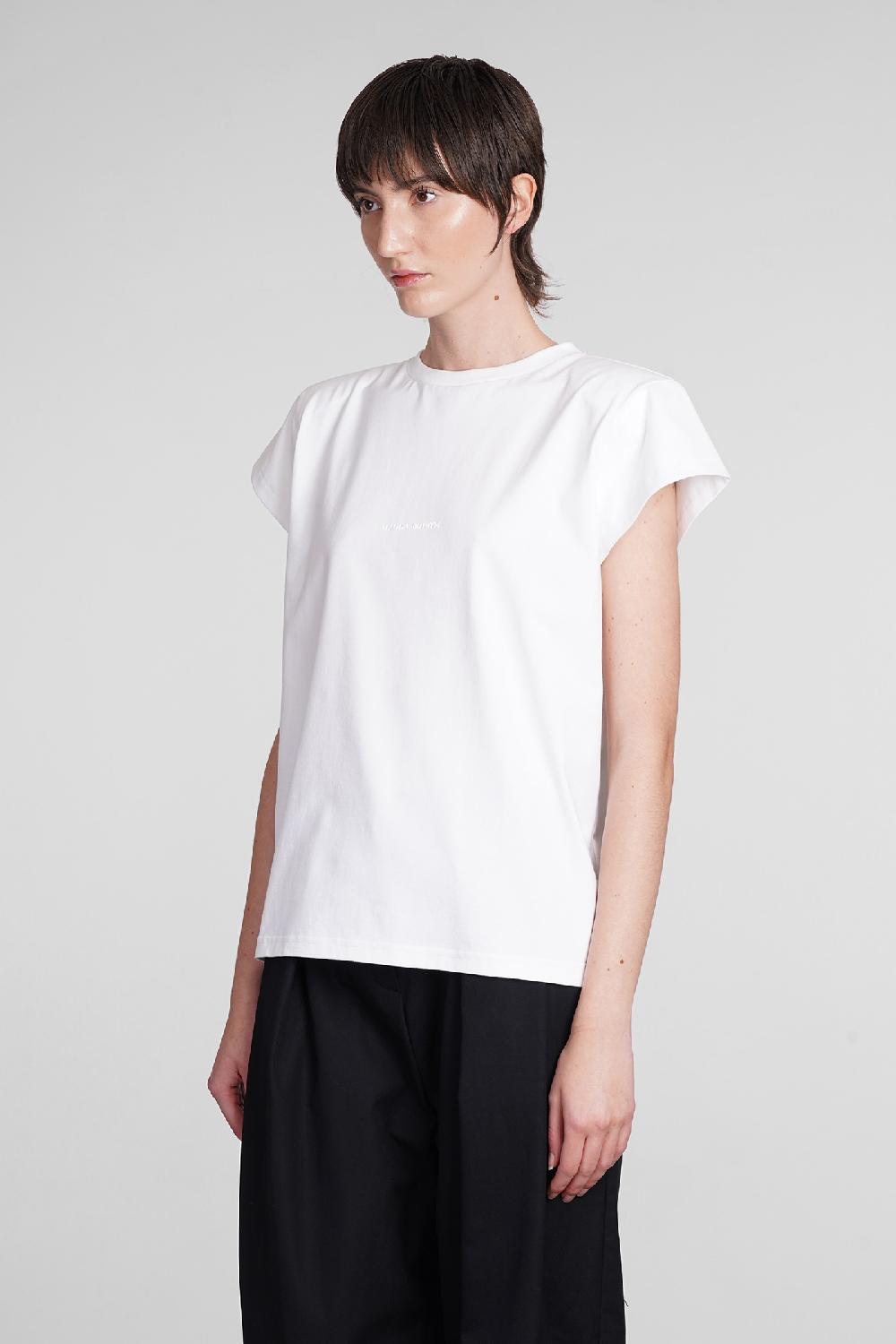 Deliberti Magda Butrym T-shirt In Cotone Bianco Cod. 384365 - Deliberti The Luxury Shopping