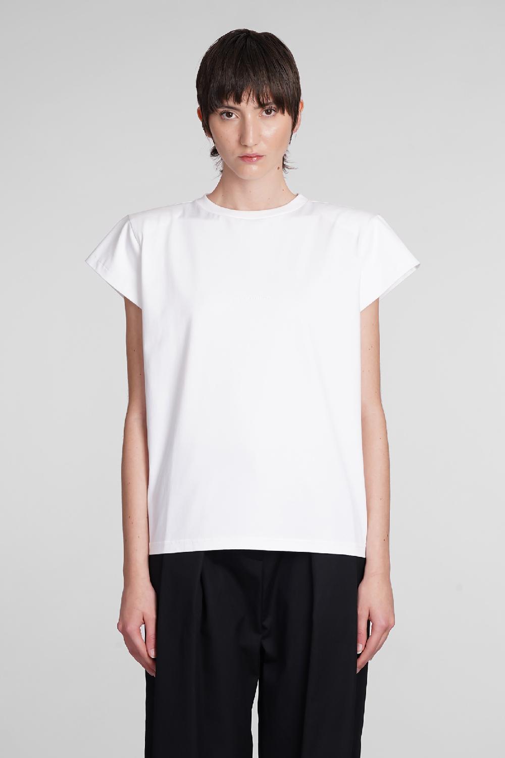 Deliberti Magda Butrym T-shirt in cotone bianco cod. 384365 - Deliberti The Luxury Shopping