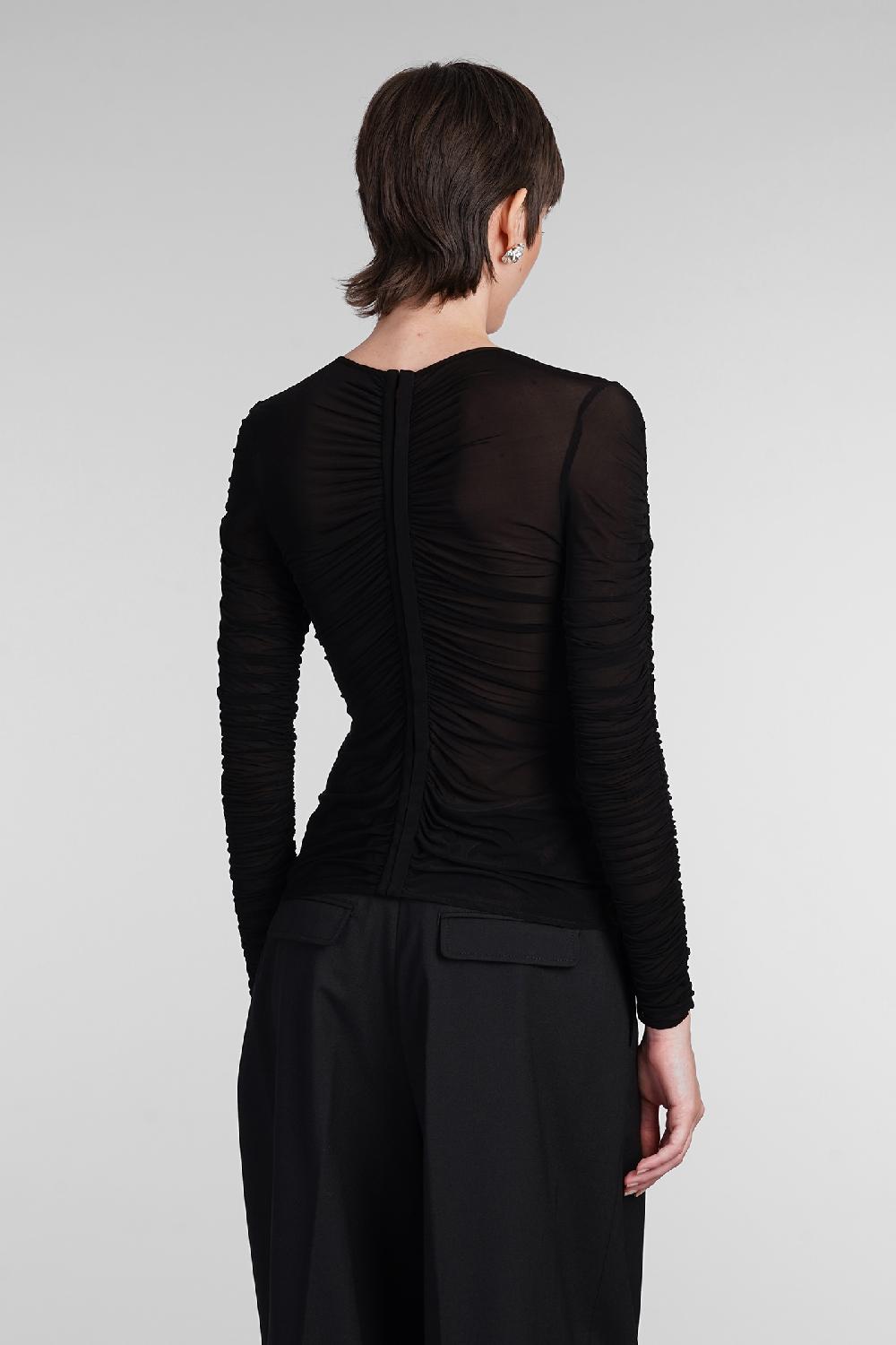 Deliberti Magda Butrym Topwear In Cupro Nero Cod. 402674 - Deliberti The Luxury Shopping