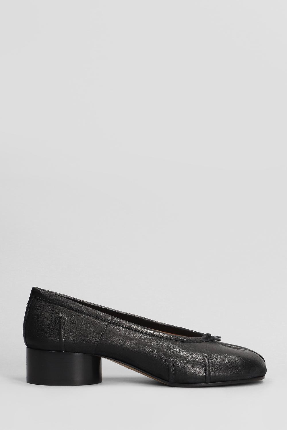 Deliberti Maison Margiela Ballerine tabi in pelle nera cod. 406332 - Deliberti The Luxury Shopping