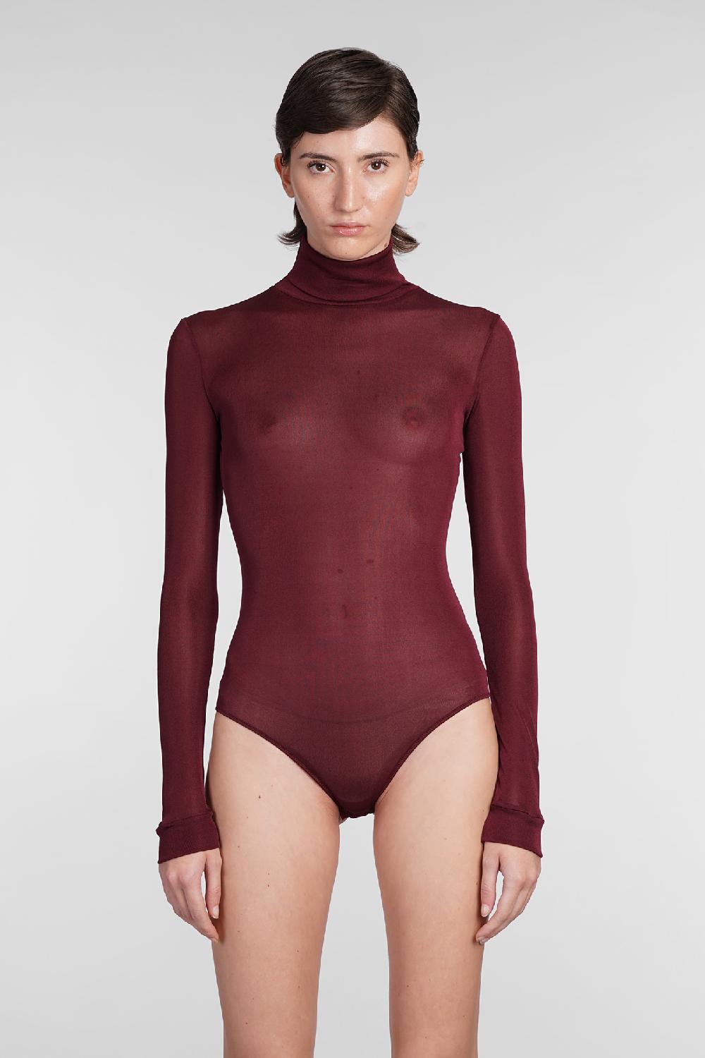 Deliberti Maison Margiela Body in viscosa bordeaux cod. 406331 - Deliberti The Luxury Shopping