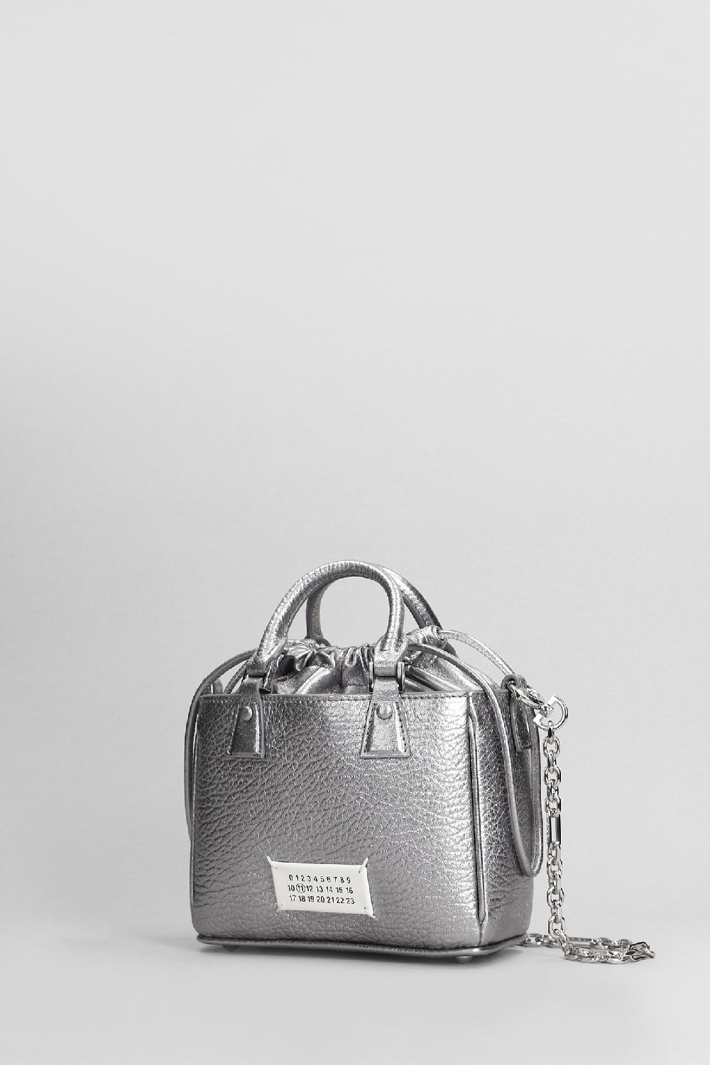Deliberti Maison Margiela Borsa A Spalla 5ac In Pelle Argento Cod. 406311 - Deliberti The Luxury Shopping
