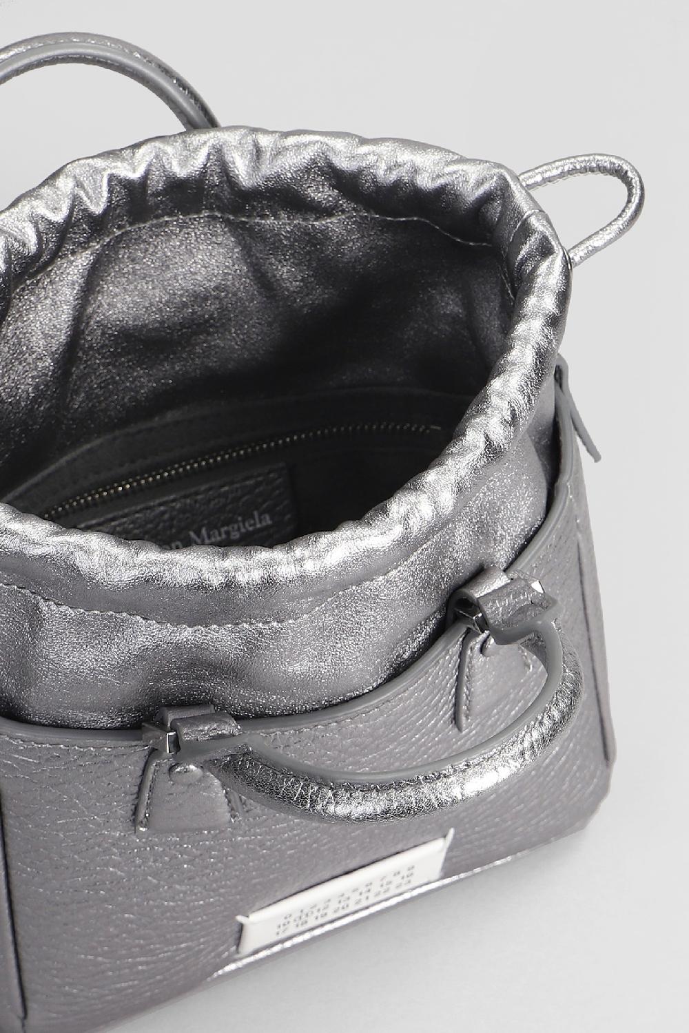 Deliberti Maison Margiela Borsa A Spalla 5ac In Pelle Argento Cod. 406311 - Deliberti The Luxury Shopping