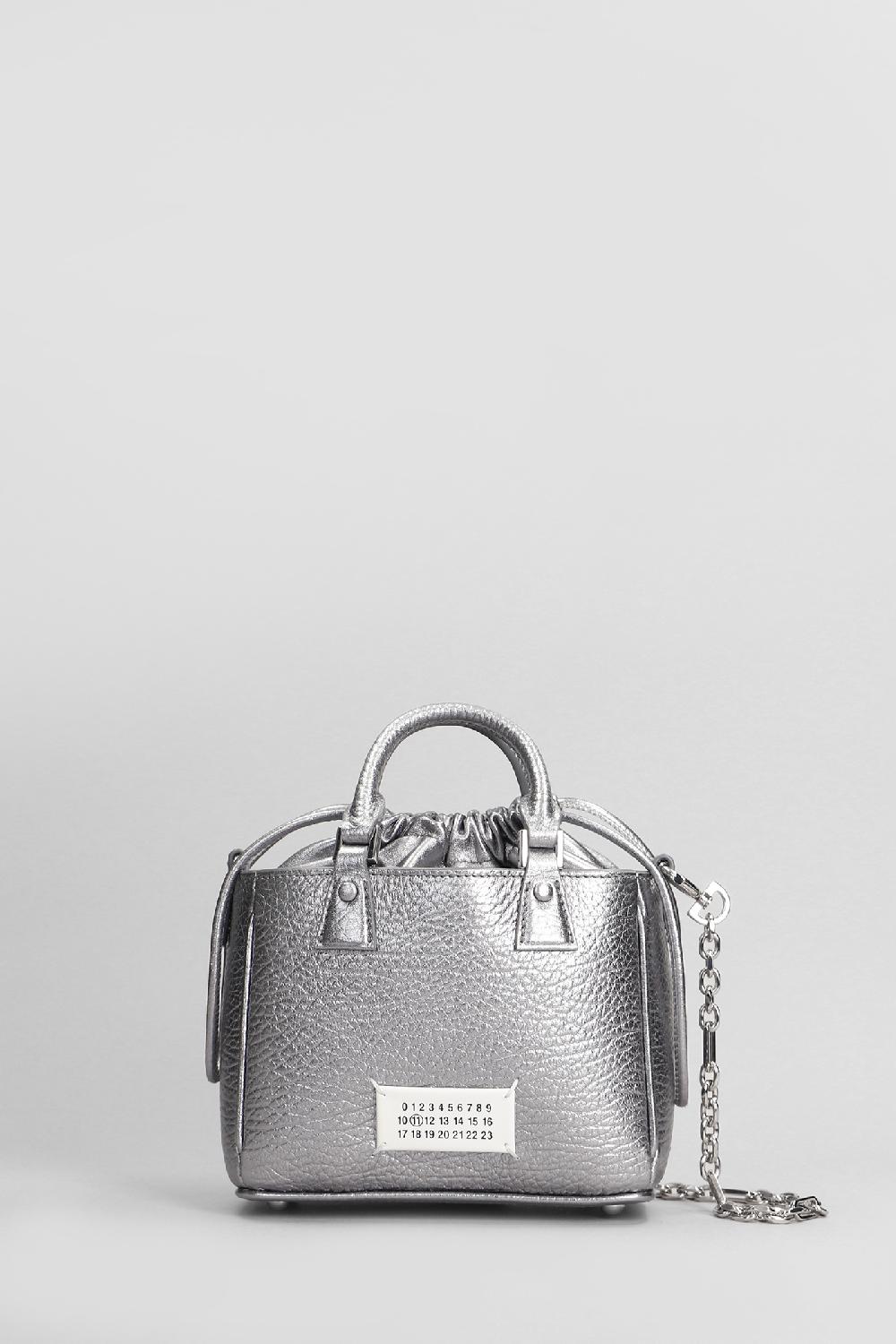 Deliberti Maison Margiela Borsa a spalla 5ac in pelle argento cod. 406311 - Deliberti The Luxury Shopping