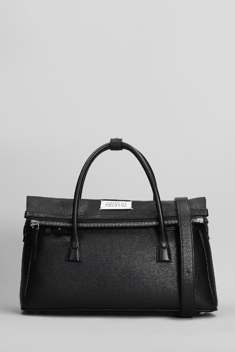 Deliberti Maison Margiela Borsa a spalla 5ac in pelle nera cod. 406314 - Deliberti The Luxury Shopping