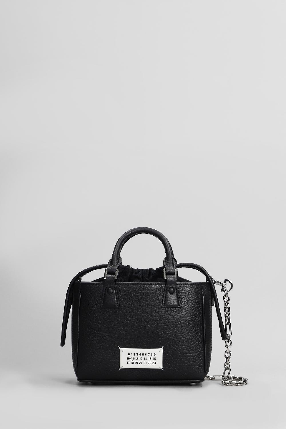 Deliberti Maison Margiela Borsa a spalla 5ac in pelle nera cod. 406312 - Deliberti The Luxury Shopping