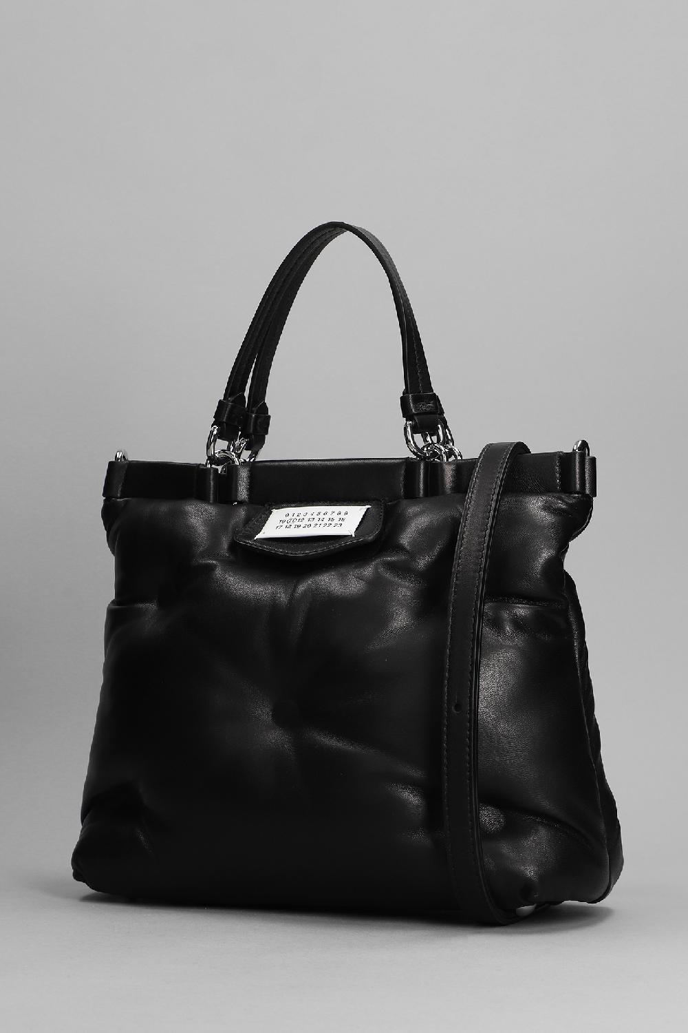 Deliberti Maison Margiela Borsa A Spalla Glam Slam In Pelle Nera Cod. 368094 - Deliberti The Luxury Shopping