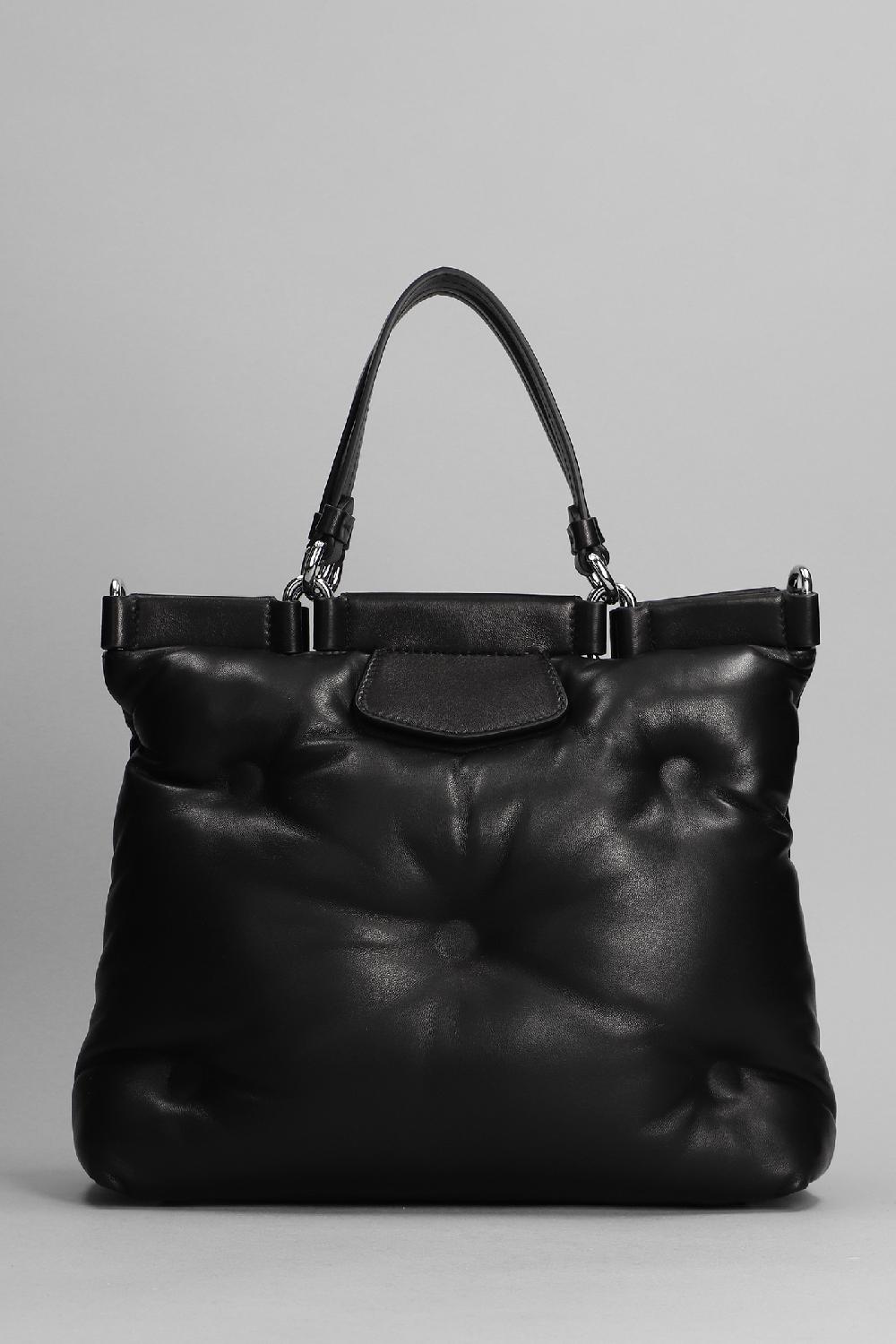 Deliberti Maison Margiela Borsa A Spalla Glam Slam In Pelle Nera Cod. 368094 - Deliberti The Luxury Shopping