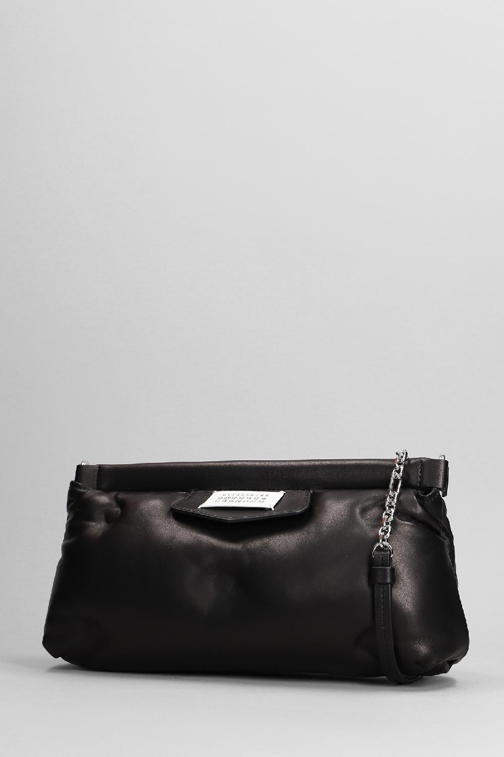 Deliberti Maison Margiela Borsa A Spalla Glam Slam In Pelle Nera Cod. 392935 - Deliberti The Luxury Shopping