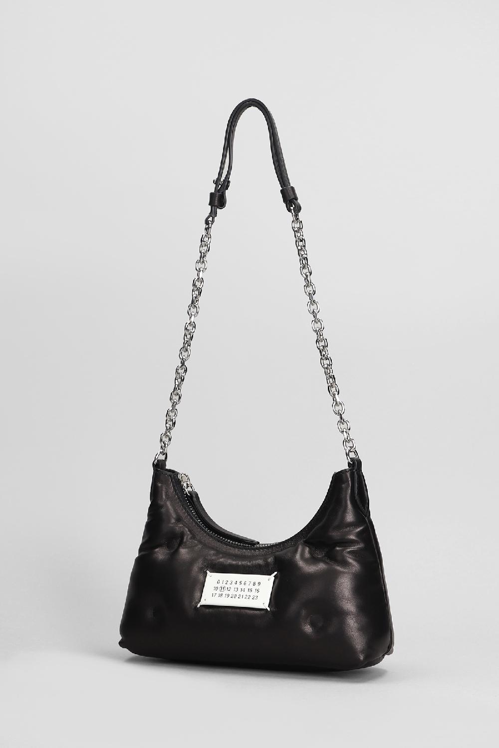 Deliberti Maison Margiela Borsa A Spalla Glam Slam In Pelle Nera Cod. 406335 - Deliberti The Luxury Shopping