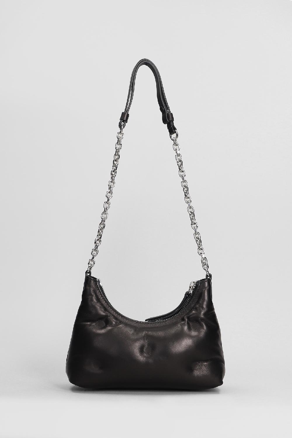 Deliberti Maison Margiela Borsa A Spalla Glam Slam In Pelle Nera Cod. 406335 - Deliberti The Luxury Shopping