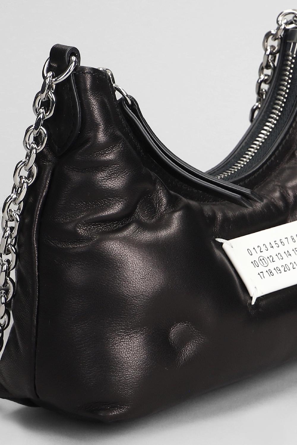 Deliberti Maison Margiela Borsa A Spalla Glam Slam In Pelle Nera Cod. 406335 - Deliberti The Luxury Shopping