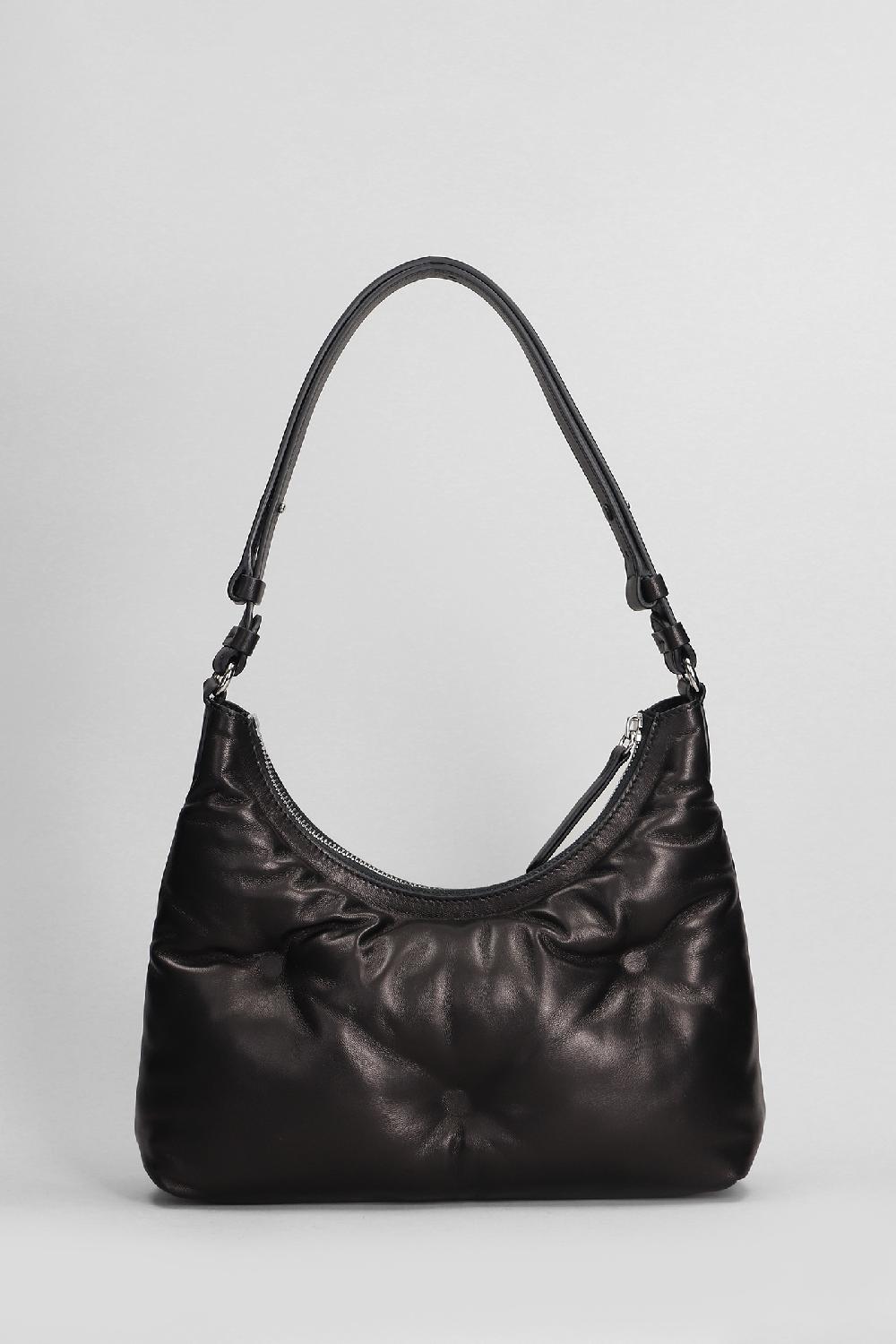 Deliberti Maison Margiela Borsa A Spalla Glam Slam In Pelle Nera Cod. 406336 - Deliberti The Luxury Shopping