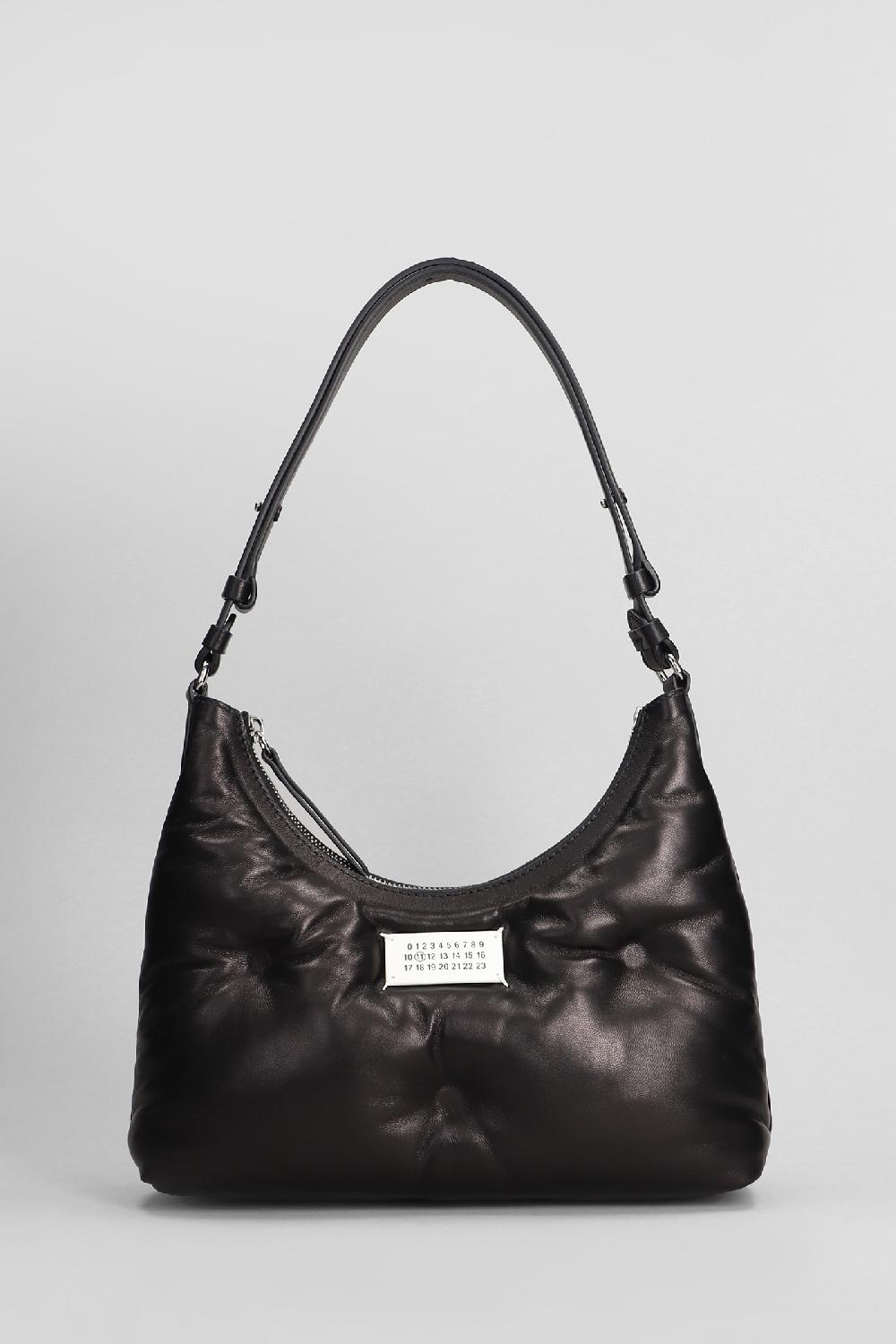 Deliberti Maison Margiela Borsa a spalla glam slam in pelle nera cod. 406336 - Deliberti The Luxury Shopping