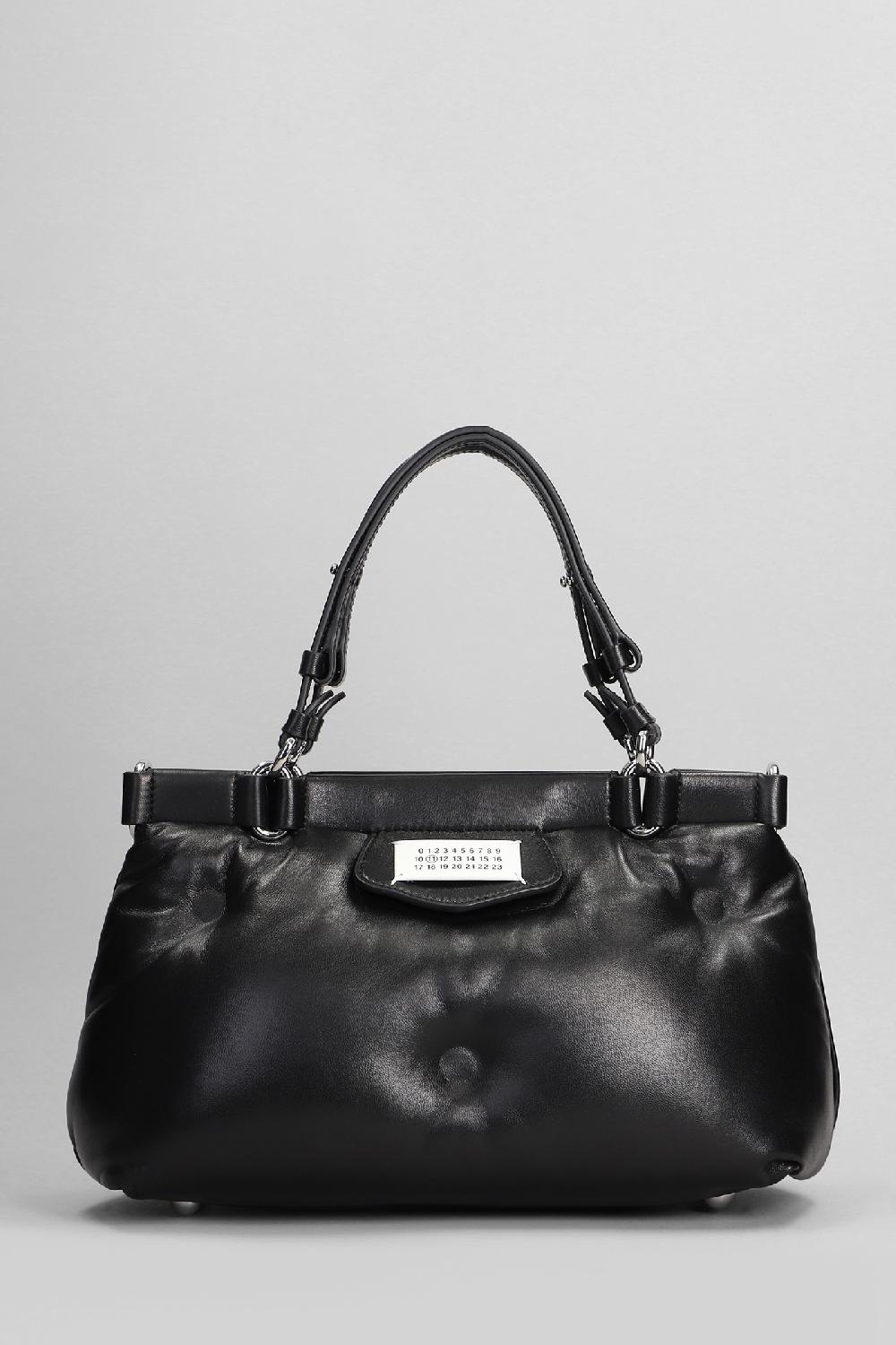 Deliberti Maison Margiela Borsa a spalla glam slam in pelle nera cod. 400908 - Deliberti The Luxury Shopping