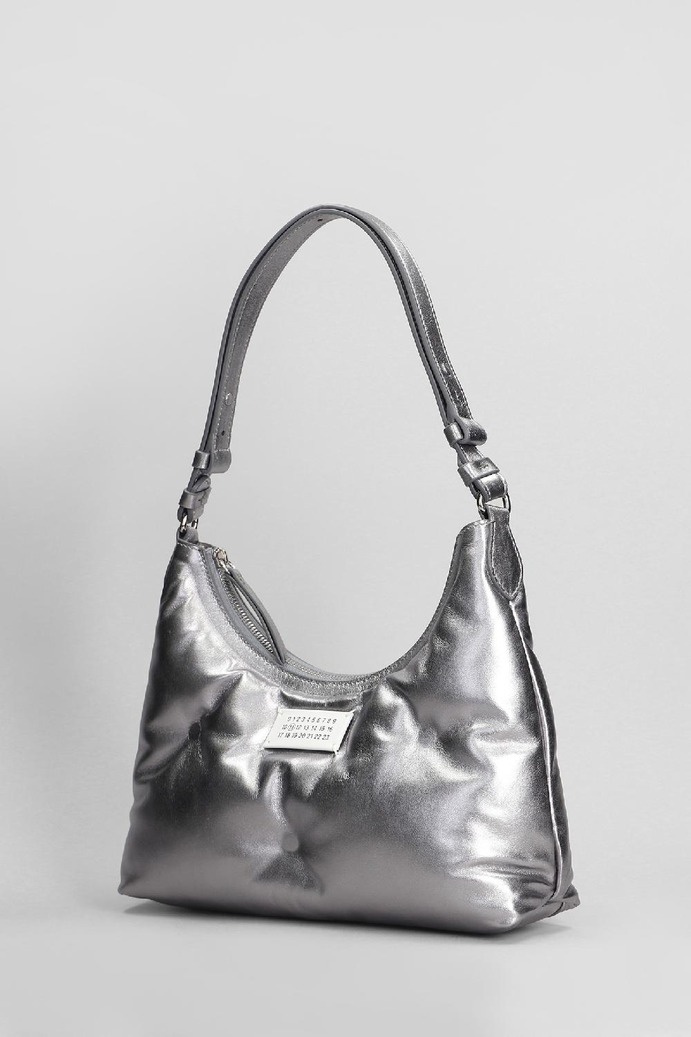 Deliberti Maison Margiela Borsa A Spalla Glam Slam In Pelle Argento Cod. 406315 - Deliberti The Luxury Shopping