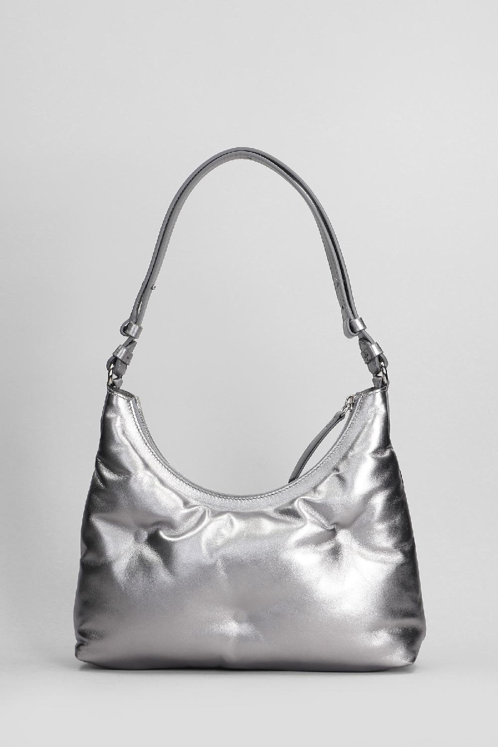 Deliberti Maison Margiela Borsa A Spalla Glam Slam In Pelle Argento Cod. 406315 - Deliberti The Luxury Shopping