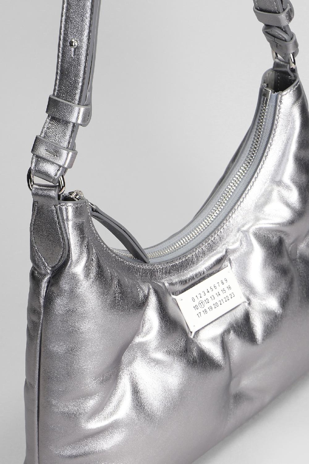 Deliberti Maison Margiela Borsa A Spalla Glam Slam In Pelle Argento Cod. 406315 - Deliberti The Luxury Shopping
