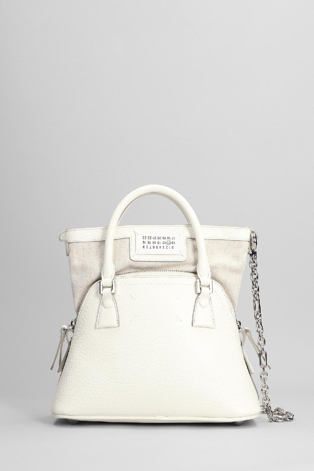 Deliberti Maison Margiela Borsa a spalla in pelle bianca cod. 373923 - Deliberti The Luxury Shopping