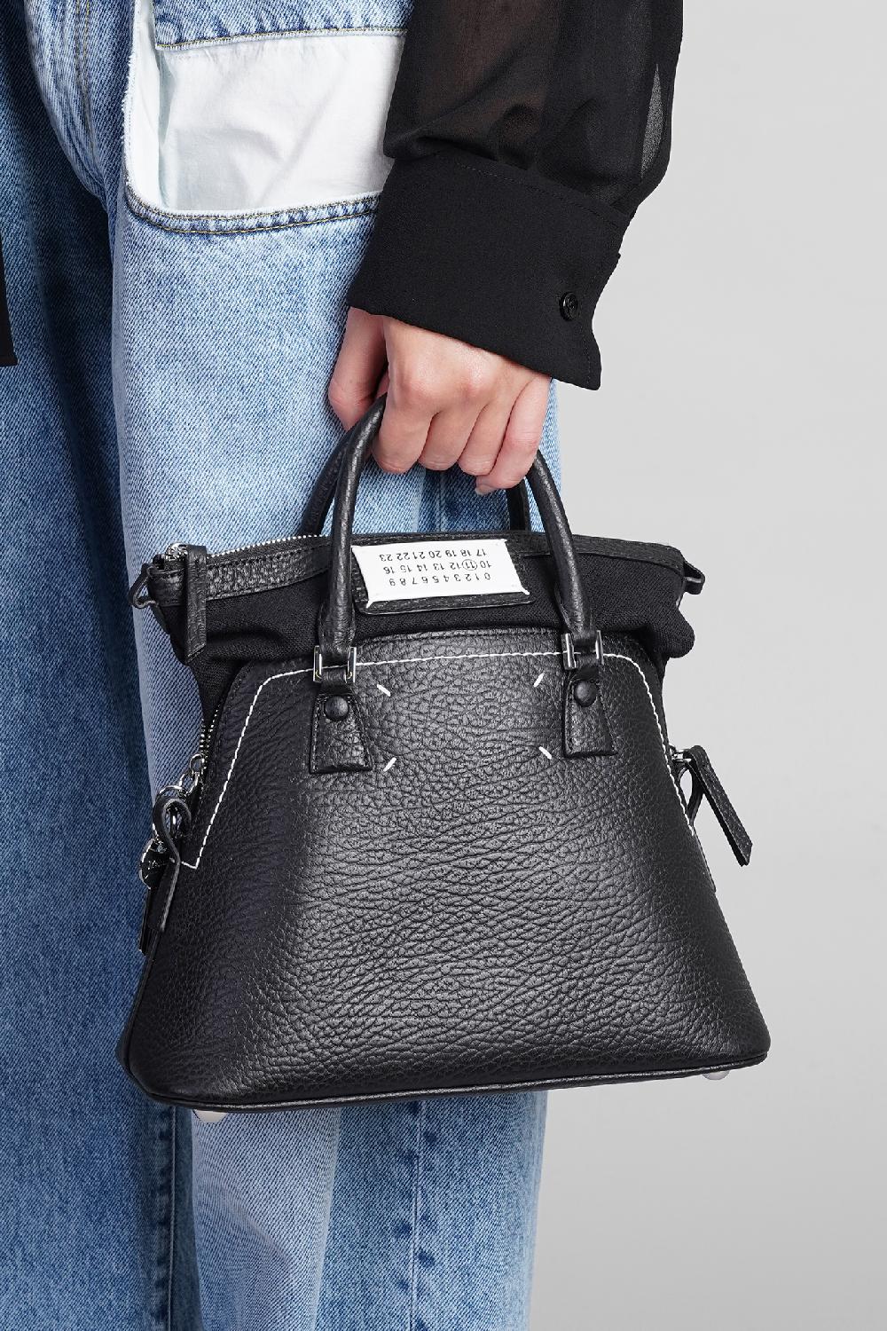 Deliberti Maison Margiela Borsa A Spalla In Pelle Nera Cod. 357400 - Deliberti The Luxury Shopping