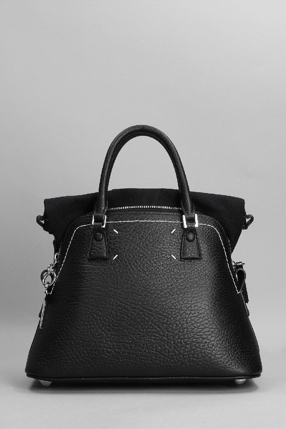 Deliberti Maison Margiela Borsa A Spalla In Pelle Nera Cod. 357400 - Deliberti The Luxury Shopping