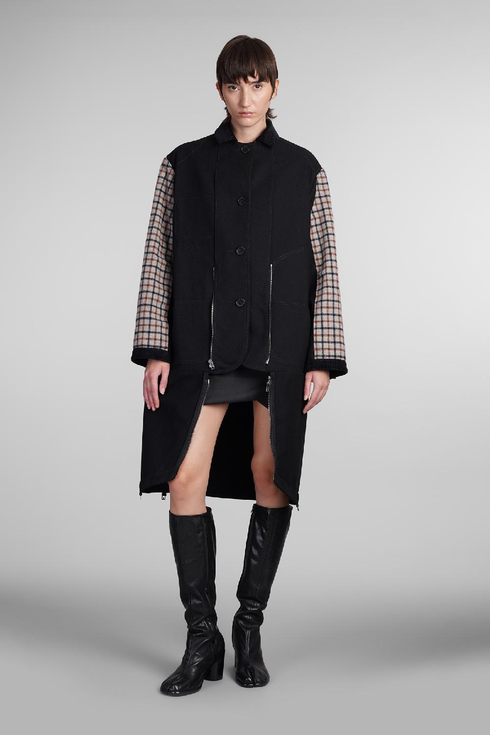 Deliberti Maison Margiela Cappotto in lana nera cod. 408635 - Deliberti The Luxury Shopping