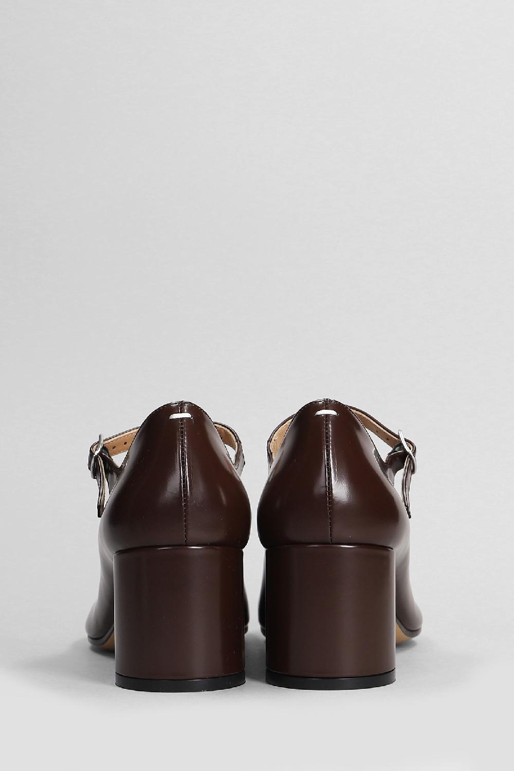 Deliberti Maison Margiela Decollete Tabi In Pelle Marrone Cod. 406295 - Deliberti The Luxury Shopping