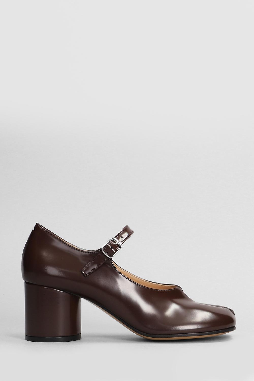 Deliberti Maison Margiela Decollete tabi in pelle marrone cod. 406295 - Deliberti The Luxury Shopping