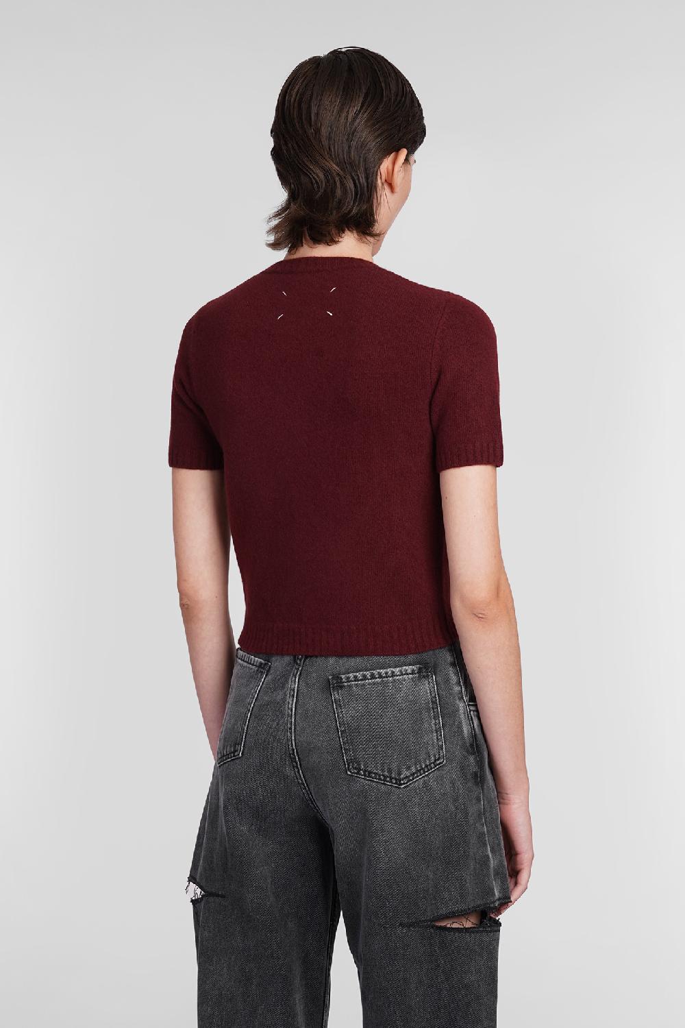 Deliberti Maison Margiela Maglia In Lana Bordeaux Cod. 406328 - Deliberti The Luxury Shopping