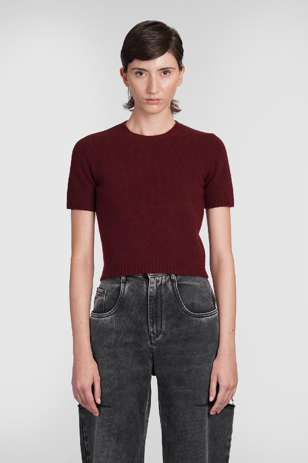 Deliberti Maison Margiela Maglia in lana bordeaux cod. 406328 - Deliberti The Luxury Shopping