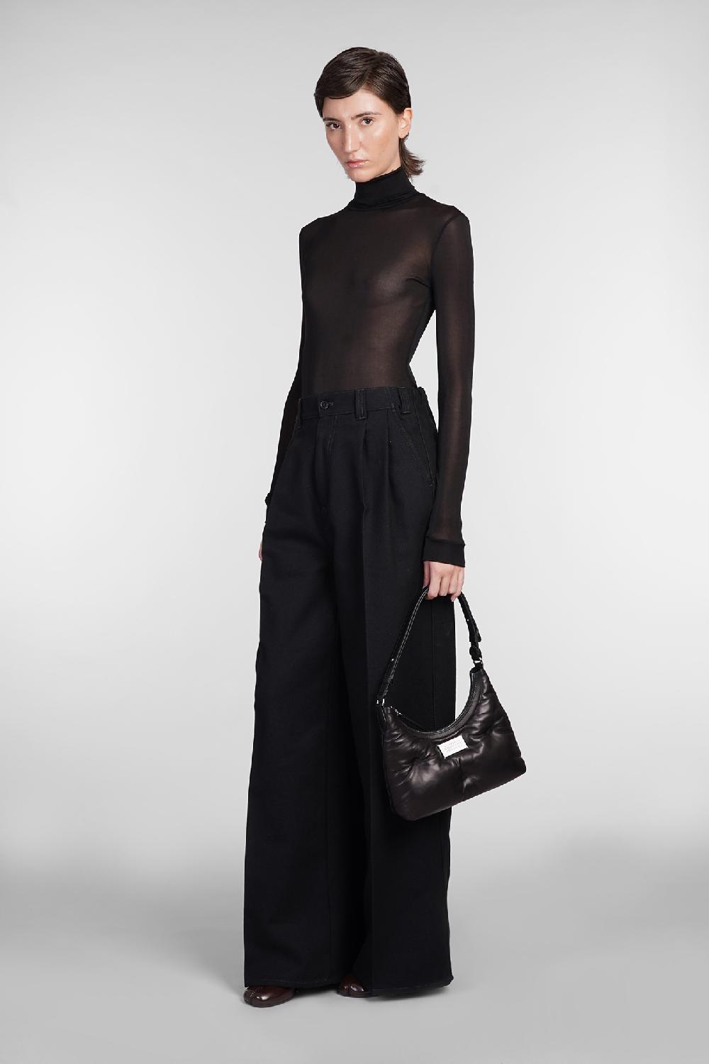 Deliberti Maison Margiela Pantalone In Cotone Nero Cod. 406330 - Deliberti The Luxury Shopping