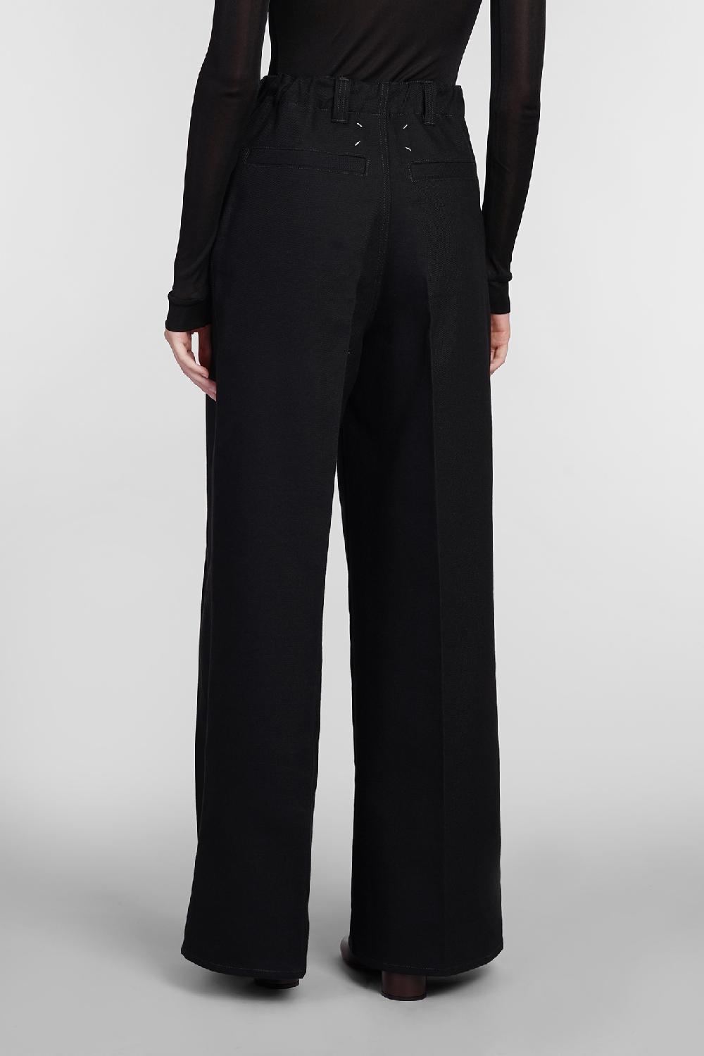 Deliberti Maison Margiela Pantalone In Cotone Nero Cod. 406330 - Deliberti The Luxury Shopping