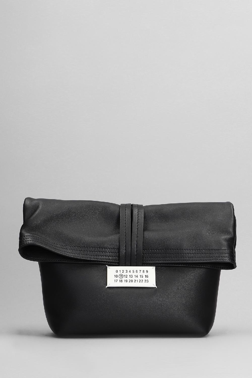 Deliberti Maison Margiela Pochette in pelle nera cod. 400906 - Deliberti The Luxury Shopping