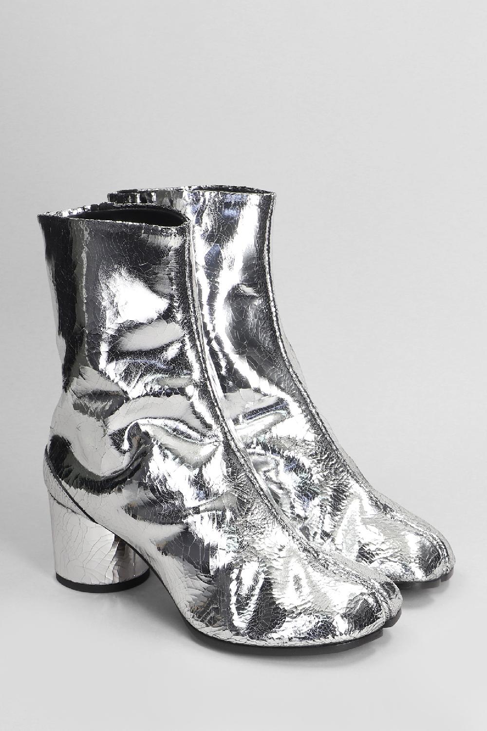 Deliberti Maison Margiela Tronchetti Tabi In Pelle Argento Cod. 406759 - Deliberti The Luxury Shopping