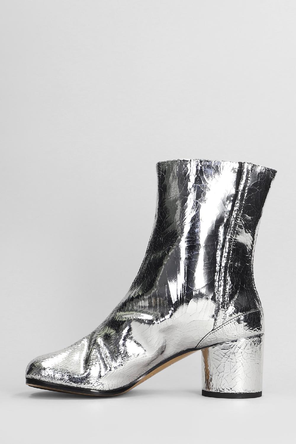 Deliberti Maison Margiela Tronchetti Tabi In Pelle Argento Cod. 406759 - Deliberti The Luxury Shopping